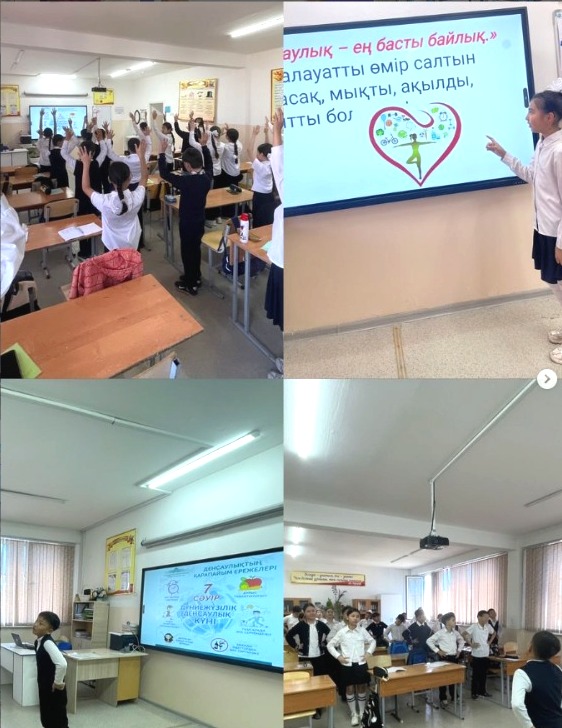 Денсаулық сақтау күніне орай оқушылар арасында ашық сабақ